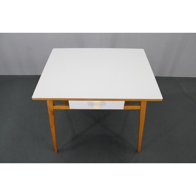 Side Table with Formica Top and Drawer, Czechoslovakia, 1960s For Sale - Image 4 of 18
