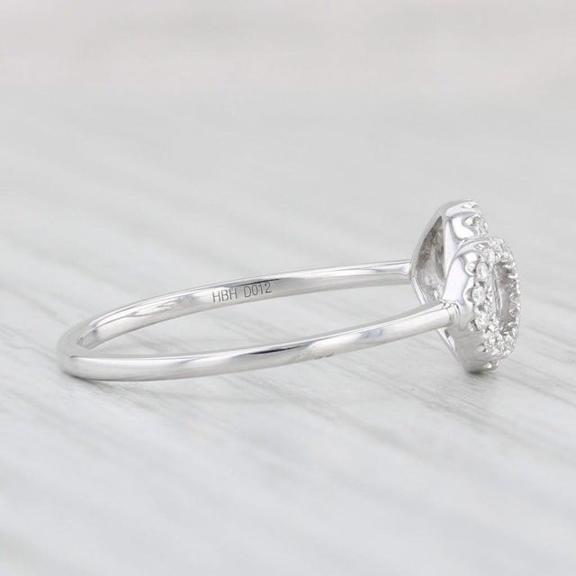 2020s New Diamonds Teardrops Ring 14k White Gold Size 6.5 For Sale - Image 5 of 8
