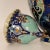 Victorian Art Nouveau Ceramic Vase Urn Floral Decoration Blue Turquoise Covered Vase For Sale - Image 3 of 11