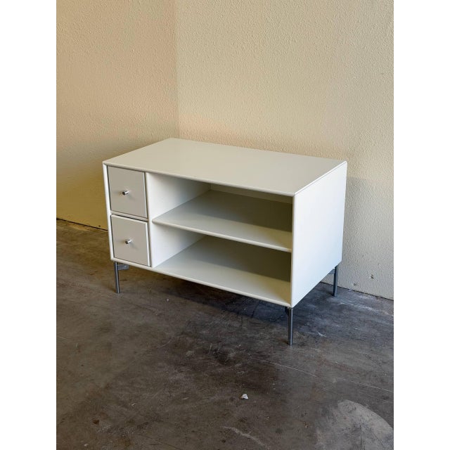 Mid 20th Century Montana Danish White Media Console by Peter J. Lassen - Modern Minimalist Storage Cabinet With Drawers For Sale - Image 4 of 9