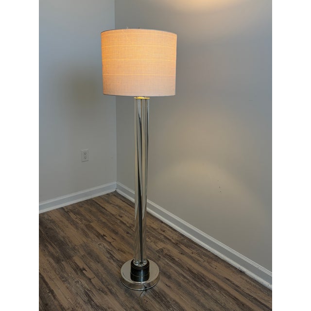 Restoration Hardware Vintage Glass Rod Floor Lamp For Sale - Image 13 of 16