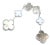 Van Cleef & Arpels 18k White Gold Magic Alhambra MOP Chalcedony Earrings These earrings come with a Van Cleef & Arpels...