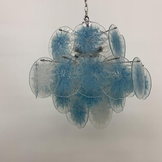 Metal Disc Chandelier by Vistosi, 1970s For Sale - Image 7 of 18