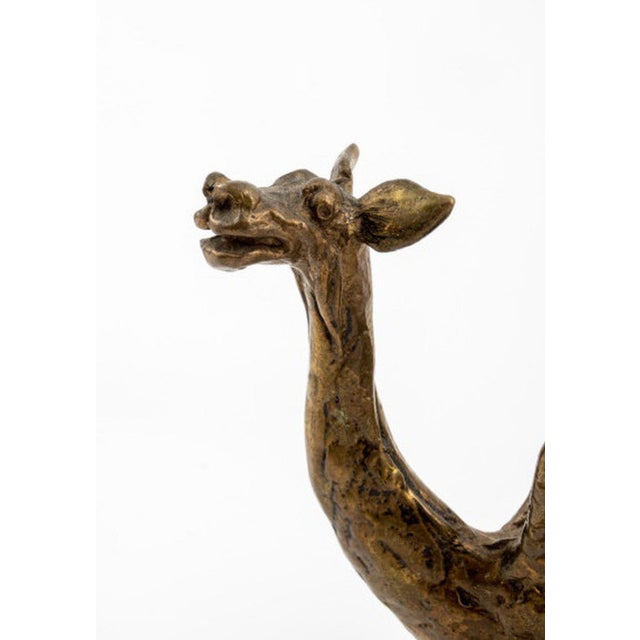 Contemporary Louis Mendez Gilt Bronze Dragon Sculptures, 3 For Sale - Image 3 of 9