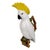 A William Brownfield Majolica Pitcher modeled as a cockatoo perched on a branch base with branch handle and green-glazed...
