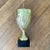 Vintage Brass Trophy Urn on Base For Sale - Image 9 of 11