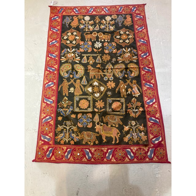 Mid 20th Century Kashmiri Embroidery For Sale - Image 10 of 10
