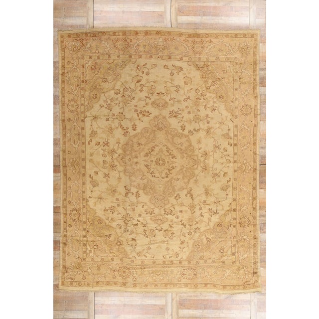 Antique Turkish Oushak Rug with Modern Style - 10'04 x 13'10 For Sale - Image 10 of 10