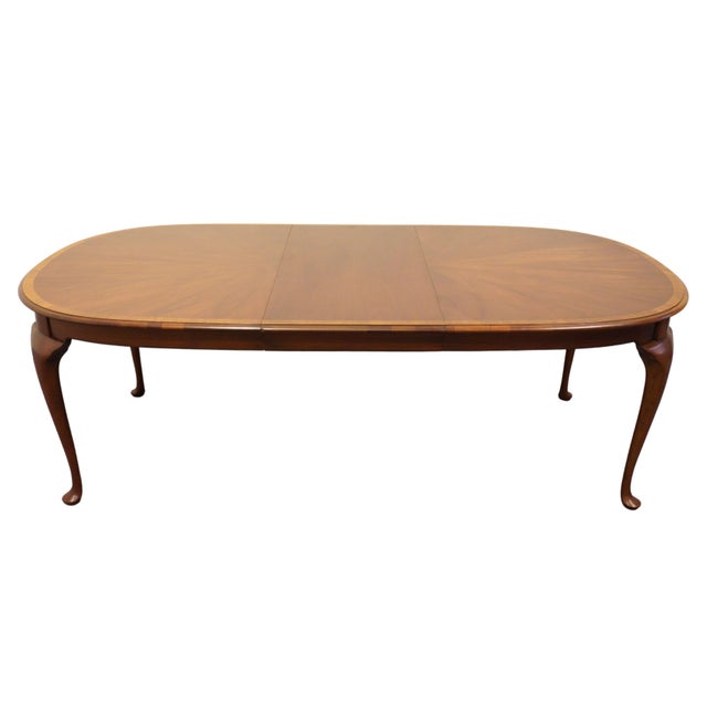 HICKORY CHAIR James River Mahogany Traditional Style 86″ Oval Dining Table 576 29.5" High 66.5" Wide 44.5" Deep 1 Leaf;...