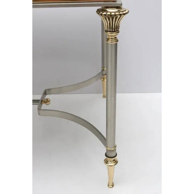 Maison Jansen Style Side Table Mirrored Top For Sale In Miami - Image 6 of 9