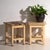 Bedside Tables in Pine Wood, Central Europe, 1940, Set of 2 For Sale - Image 11 of 11