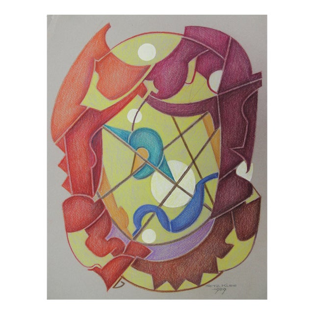 Fritz Klee, Abstract Composition, 1959, Drawing For Sale