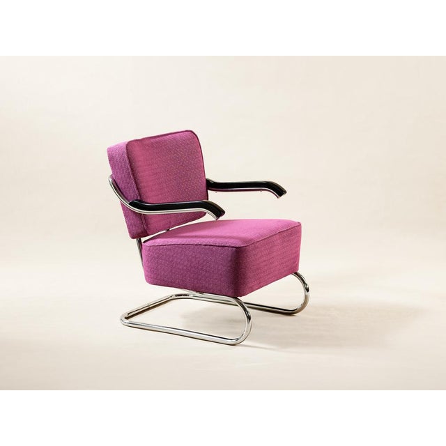 Functionalist Lounge Chair from Kovona N.P., 1930s, in Restored conditions. Designed 1920 to 1949 This piece is attributed...