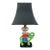 Vintage Japanese Satsuma-Style Moriage Elephant Pagoda Lamp With Shade For Sale