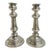Antique 19th Century Hawksworth & Eyre Georgian Silver Plate Candle Holders - a Pair For Sale