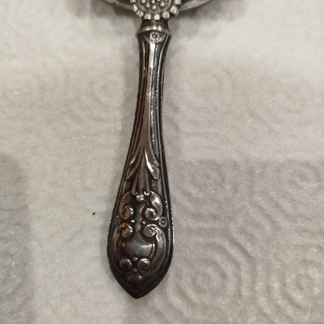 Silver Hand Mirror, 1930s For Sale - Image 4 of 12