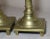 Metal Rare Pair Primitive Antique 18th Century Turned Brass Candlestick Candle Holder For Sale - Image 7 of 11