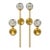 Late 20th Century Modern Zeev Lighting Brass Wall Sconce Parisian - Set of 4 For Sale