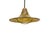 Amber Acrylic and Brass Hat-Shaped Pendant Lamp from Cristallux, Germany, 1970s For Sale - Image 8 of 14