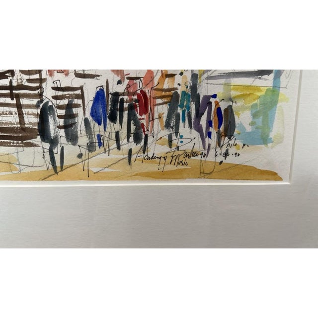 Art Deco Academy of Music Watercolor For Sale - Image 3 of 5