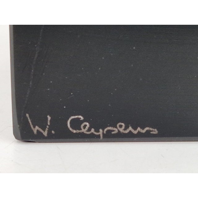 Black Bronze Sculpture on Stone Base by Willy Ceysens, 1970 For Sale - Image 8 of 9