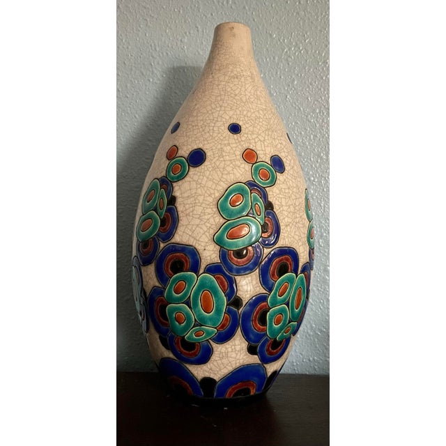 Charles Catteau - Boch Frères - Art Deco vase By Charles Catteau at the earthenware factory of Boch Frères at the Louvière...