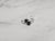 Cultured Black Pearl Diamond Ring 14k White Gold, Size 3 For Sale - Image 4 of 5