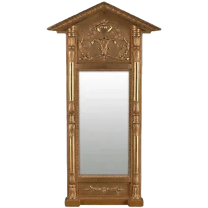 Swedish Empire Gilt Wood Mirror, Early 19th Century