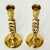 Metal Vintage Boho Chic English Style Barley Twist Candlestick Holders - A Pair For Sale - Image 7 of 8