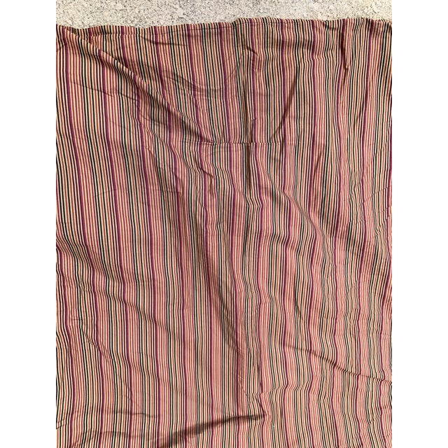 Boho Chic Vintage Lauren Ralph Lauren Paisley- Floral Full Queen Comforter Cover, Red Brown Green Tan Burgundy For Sale - Image 3 of 12