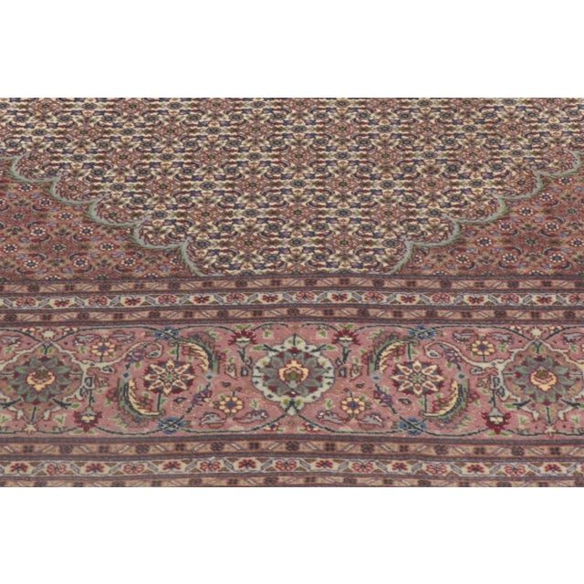 Textile Vintage Persian Mahi Tabriz Rug - 06'07 X 10'06 For Sale - Image 7 of 12