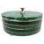 Green Round Malachite Box with Brass, 1950s For Sale - Image 8 of 8