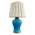 Vintage Paul Hanson Style Blue Ginger Jar Table Lamp For Sale