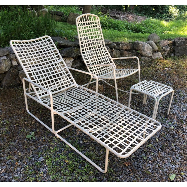 Brown Jordan Patio Lounger Rocker Ottoman Set Of 3 Chairish