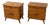 Mid-Century Bedside Cabinets with Compass Legs, 1950s, Set of 2 For Sale