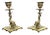 Edwardian Brass Candlesticks, 1900s, Set of 2 For Sale