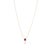 Metal 18k Gold Natural Ruby Diamond Pear Pendant Necklace For Sale - Image 7 of 13