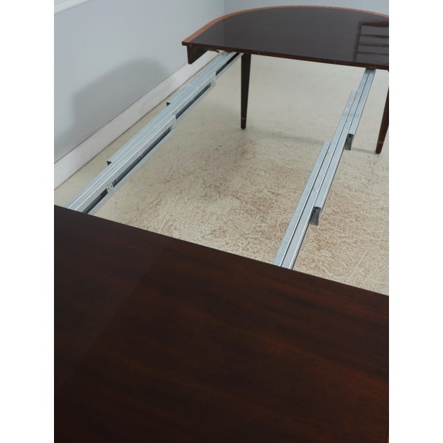 Brown Stickley Mahogany Federal Style Inlaid Dining Table For Sale - Image 8 of 18
