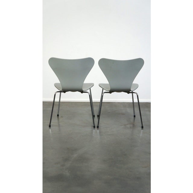 Fritz Hansen Danish Grey Butterfly Chairs from Fritz Hansen, 1984, Set of 4 For Sale - Image 4 of 14