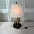 Brass Bulldog Holding Picture Frame Figure Lamp For Sale - Image 6 of 7