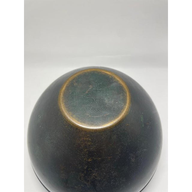 Swedish Art Deco Bronze Vase from N & J, 1930s For Sale - Image 6 of 8