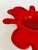 Murano Blown Murano Red, White Cased Glass Decorative Dish Ashtray, Mid 20th Century For Sale - Image 4 of 5