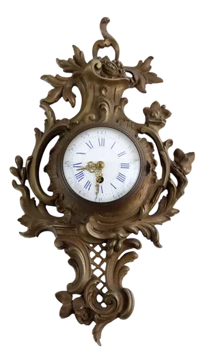 Gilded Bronze Wall Clock
