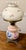 Pink Mid 20th Century Electric Hurricane Lamp For Sale - Image 8 of 12