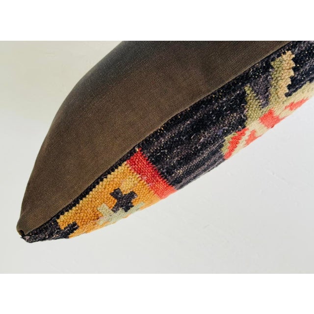 Early 20th Century Turkish Kilim Pillow For Sale - Image 10 of 13