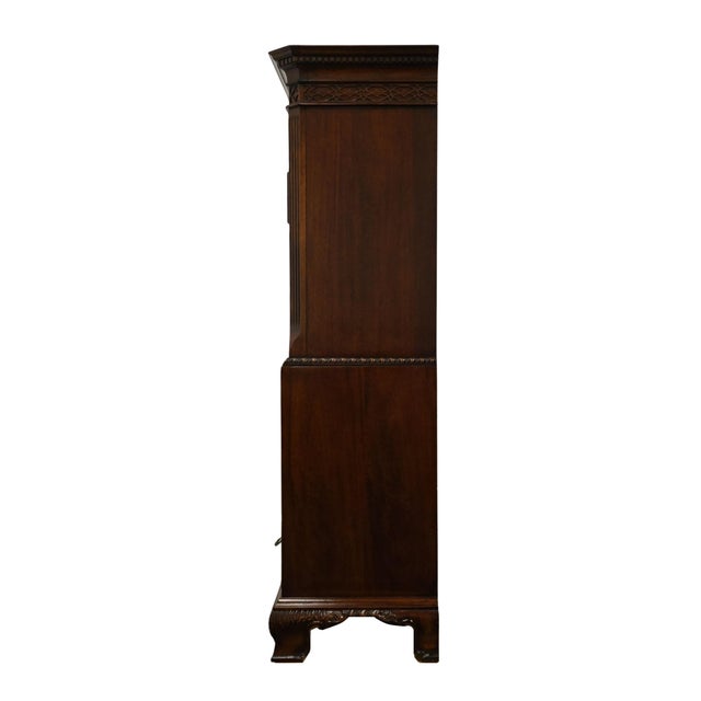 Universal Furniture Banded Mahogany Biedermeier Traditional Victorian Style 45" Chest on Chest 609150 For Sale - Image 10 of 14