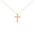 Bathed in the warm glow of polished yellow 24K gold vermeil, this gracefully tapered cross glimmers with serene intention....