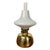 Drastic New Danish Louis Poulsen & Co. Petronella Oil Lamp by Henning Koppel Glass and Brass For Sale