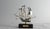 French Decorative Model Silver Boat on Pedestal, 1980 For Sale - Image 3 of 7