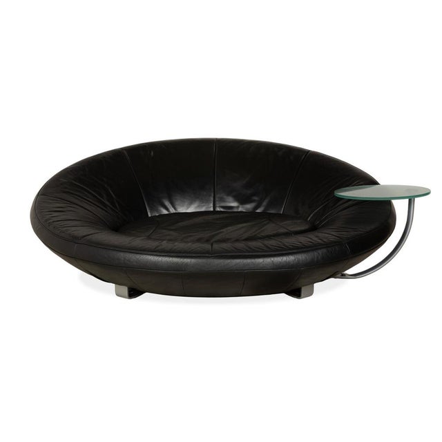 DS-152 Leather Two-Seater Black Sofa from de Sede For Sale - Image 10 of 10